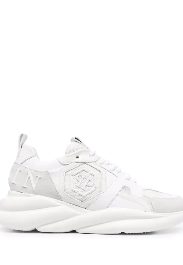 Philipp Plein grova sneakers - Vit