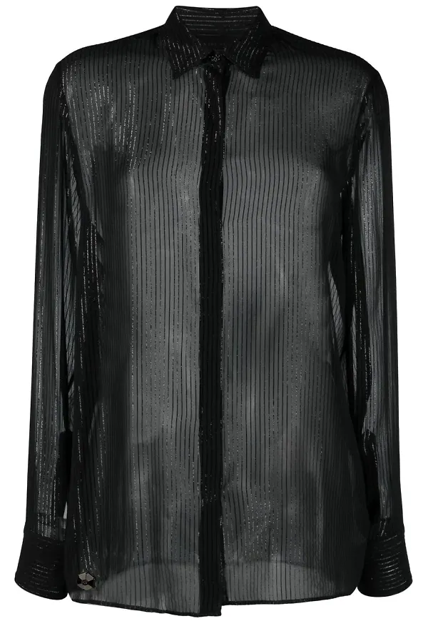 Philipp Plein halvskir skjorta - Svart