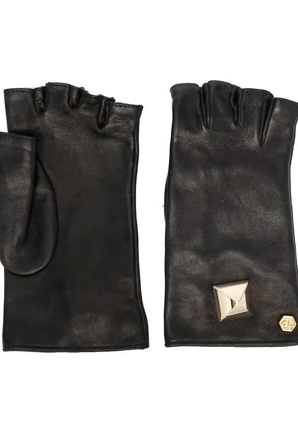 Philipp Plein handskar med nitar - Svart