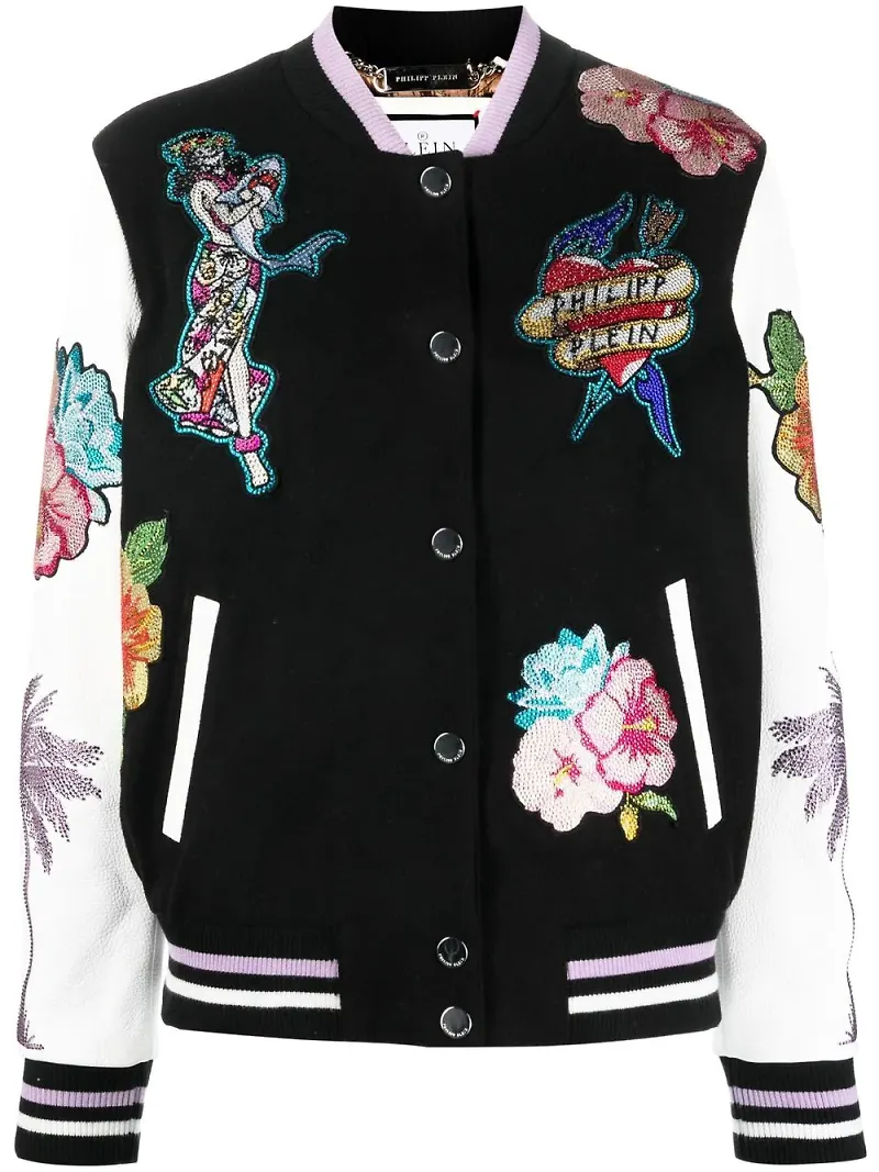 Philipp Plein Hawaii bomberjacka - Svart