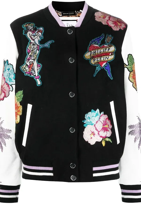Philipp Plein Hawaii bomberjacka - Svart