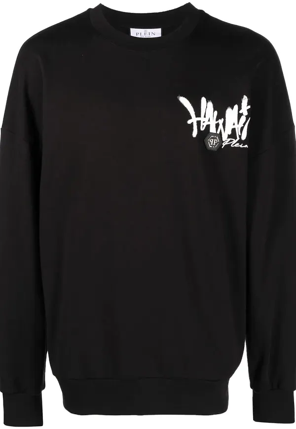 Philipp Plein Hawaii långärmad tröja - Svart