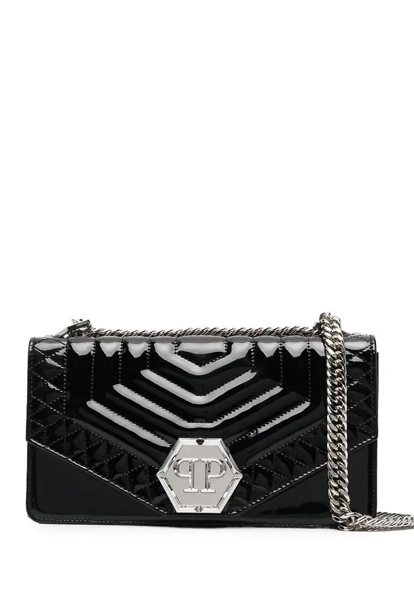 Philipp Plein Hexagon axelväska - Svart