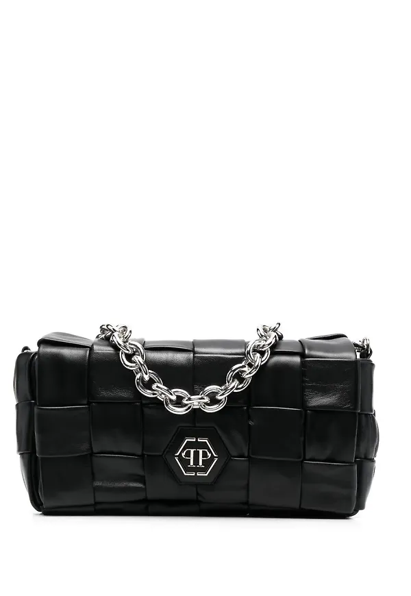 Philipp Plein Hexagon axelväska - Svart
