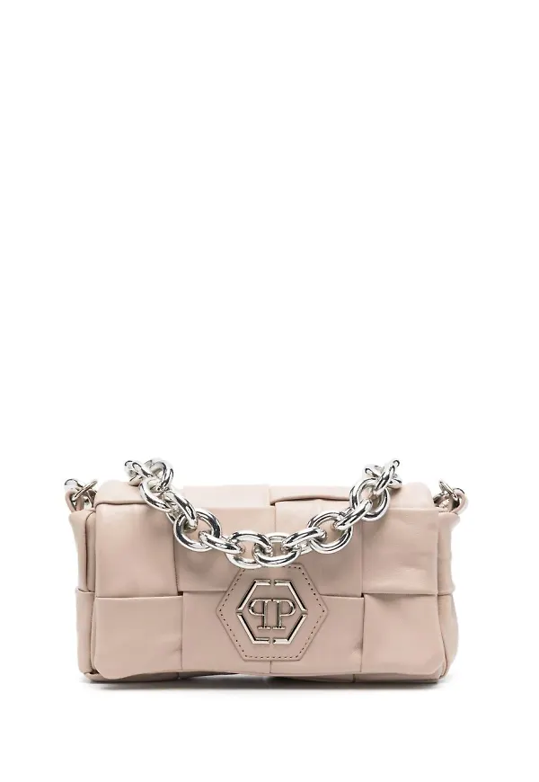 Philipp Plein Hexagon liten axelväska - Neutral