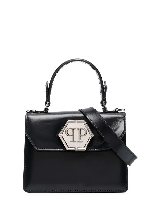 Philipp Plein Hexagon liten totebag - Svart