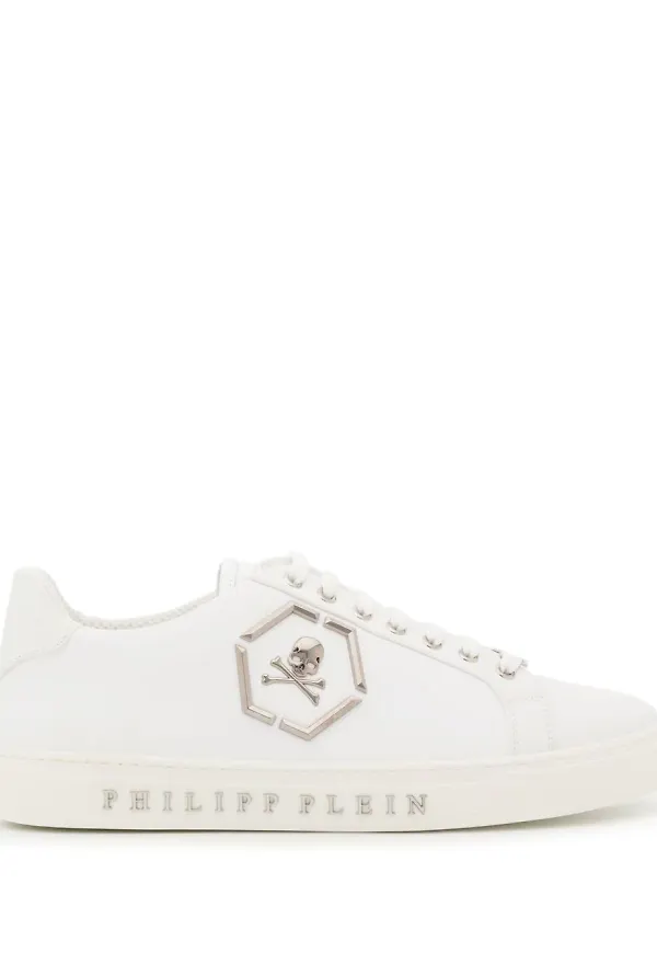 Philipp Plein Hexagon låga sneakers - Vit