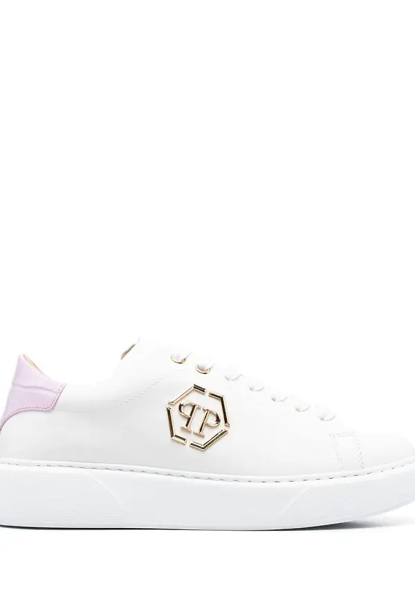 Philipp Plein Hexagon låga sneakers - Vit
