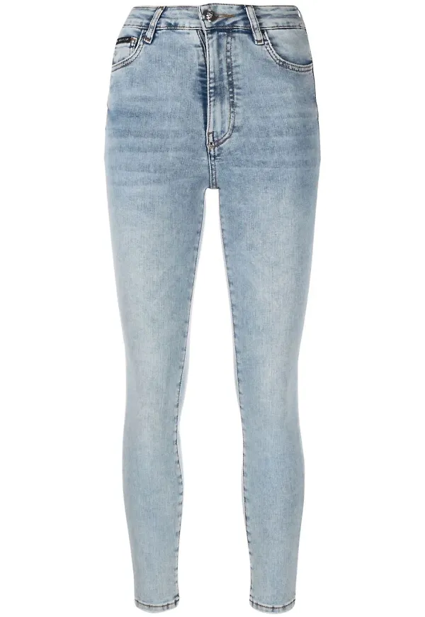 Philipp Plein Hexagon skinny-jeans - Blå