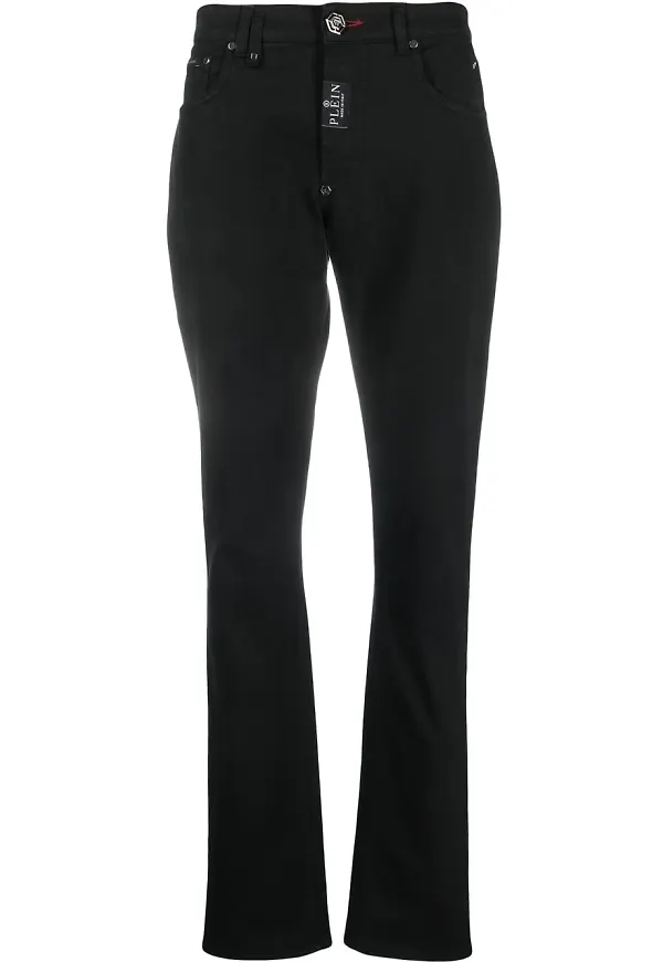 Philipp Plein Hexagon slim fit-jeans - Svart