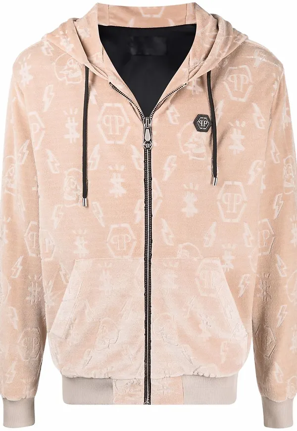 Philipp Plein hoodie med monogram - Neutral