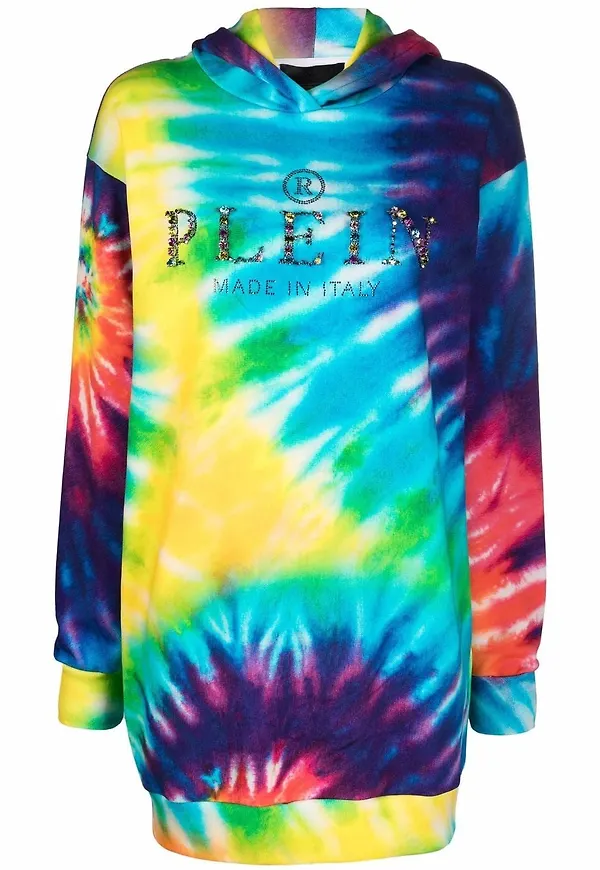 Philipp Plein hoodie med strass - Gul