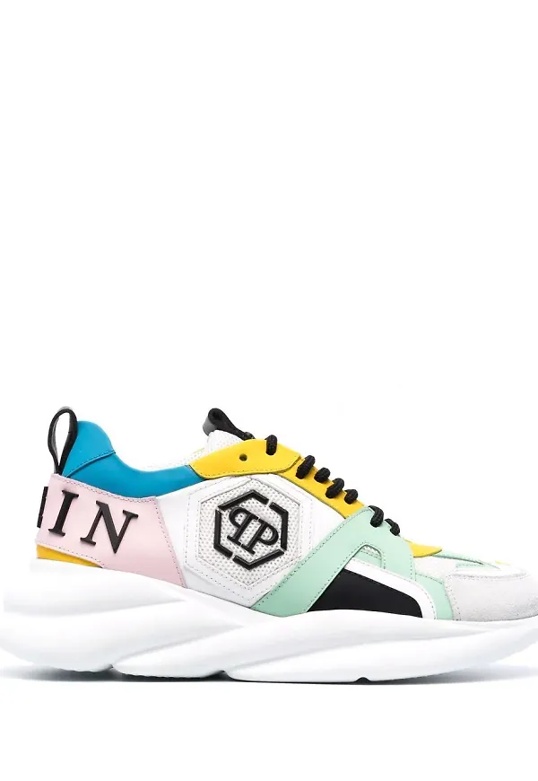 Philipp Plein Hurricane låga sneakers - Vit