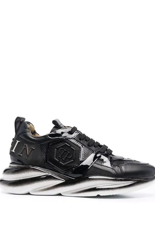 Philipp Plein Hurricane löparsneakers - Svart