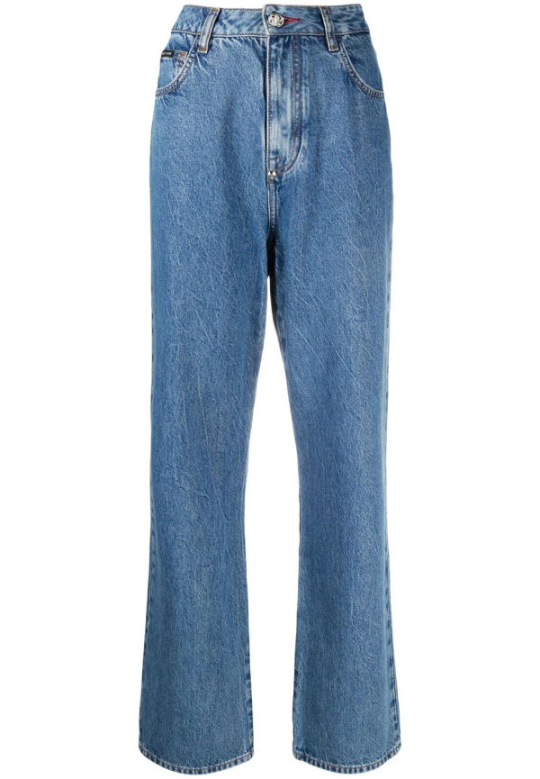 Philipp Plein Iconic loose fit-jeans - Blå