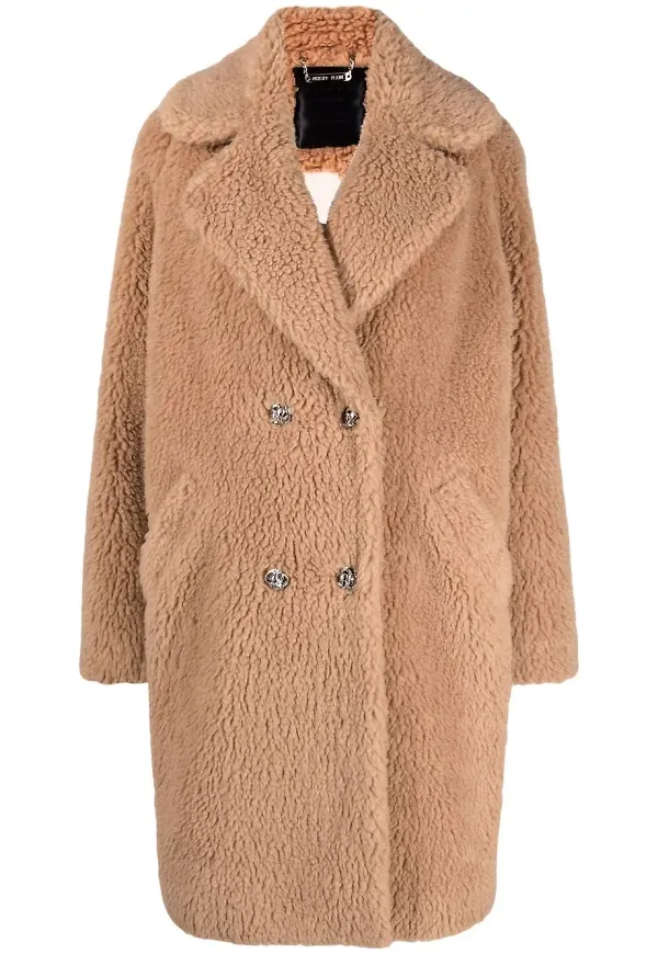 Philipp Plein Iconic lång kappa - Neutral