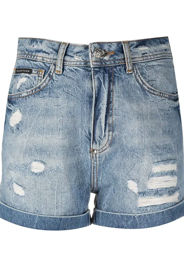 Philipp Plein Iconic Plein hotpants - Blå