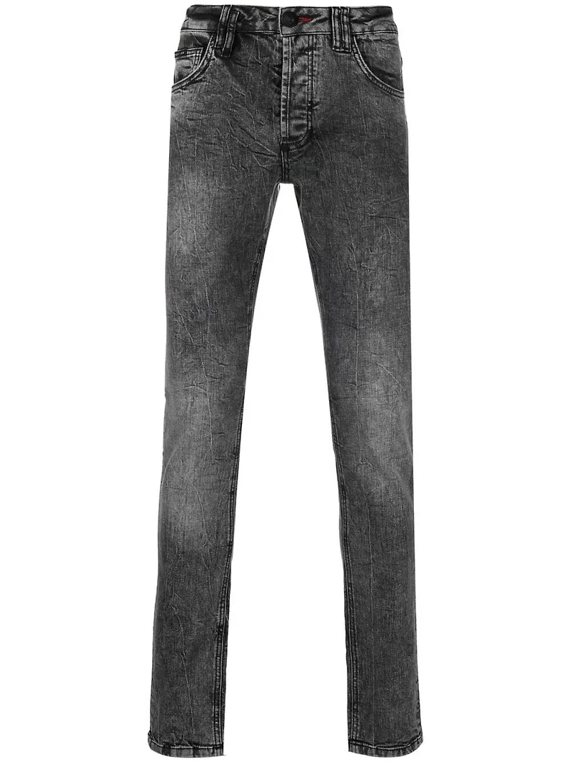 Philipp Plein Istitutional Super straight-jeans - Grå