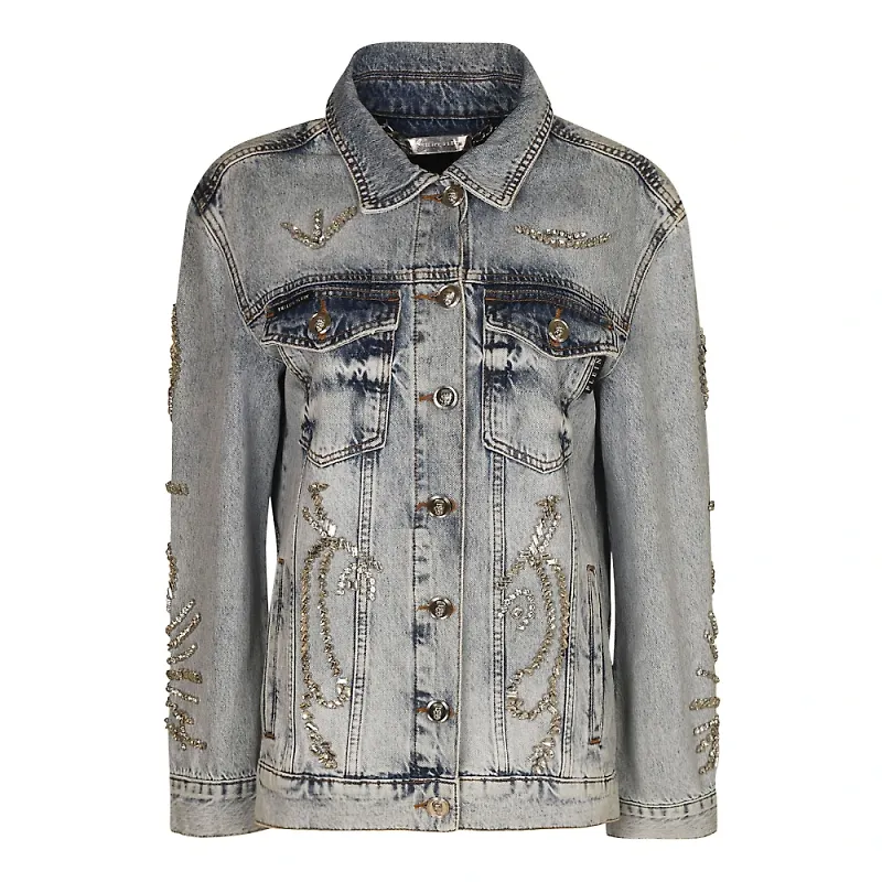 Philipp Plein Jacka Blå, Dam