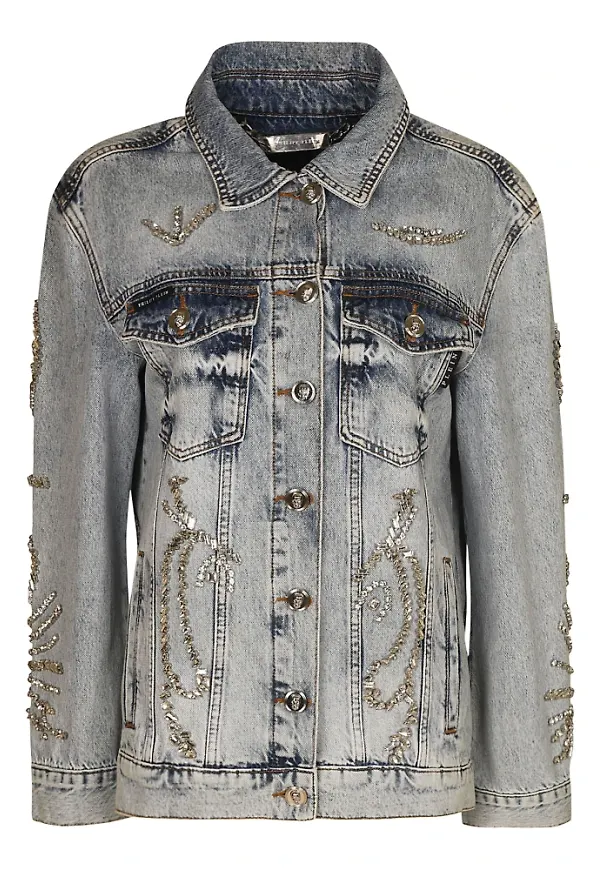 Philipp Plein Jacka Blå, Dam
