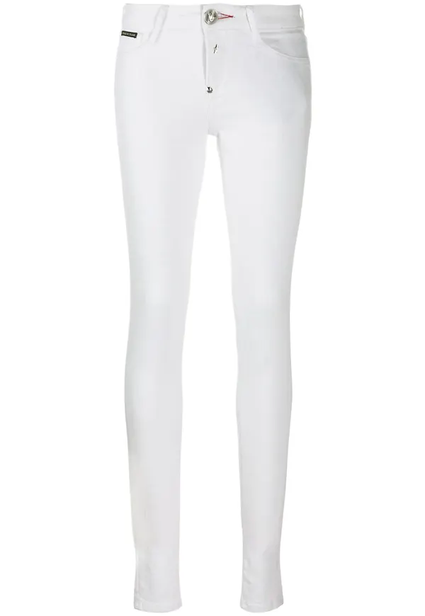 Philipp Plein Jegging Statement skinny-jeans - Vit