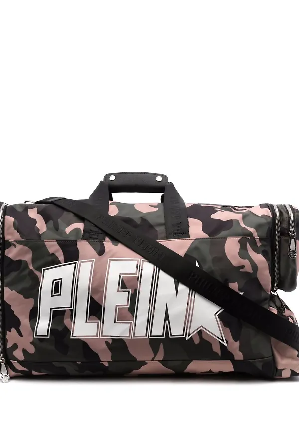 Philipp Plein kamouflagemönstrade holdall-väska - Grön