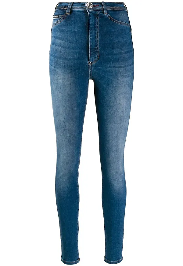 Philipp Plein klassiska skinny-jeans - Blå
