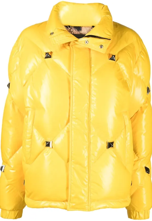 Philipp Plein kort puffjacka - Gul