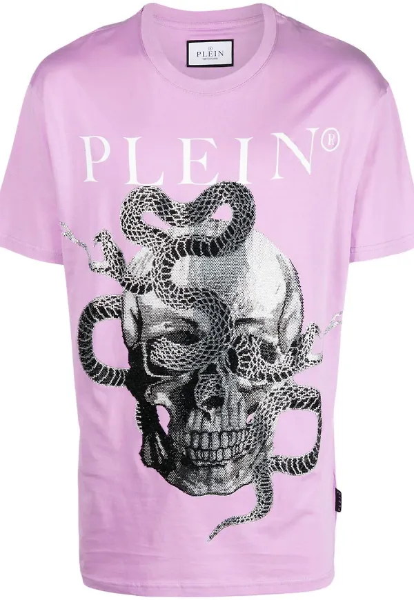 Philipp Plein kortärmad t-shirt - Lila