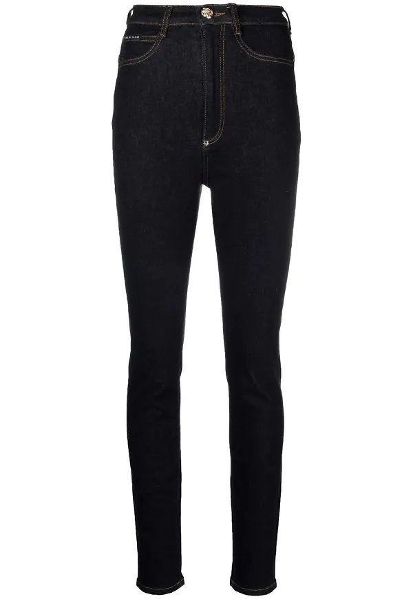 Philipp Plein leggings i jeanstyg - Blå