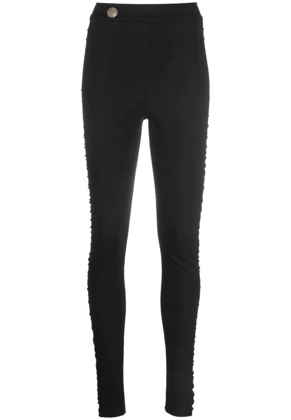 Philipp Plein leggings med hög midja - Svart