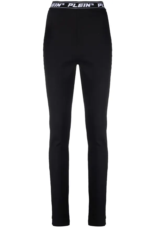 Philipp Plein leggings med logotyp - Svart