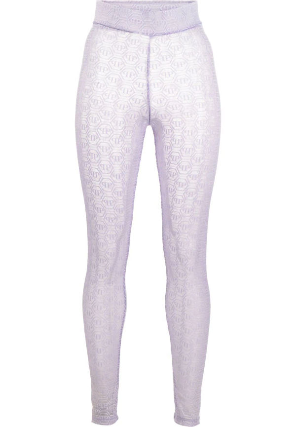 Philipp Plein leggings med monogram - Lila