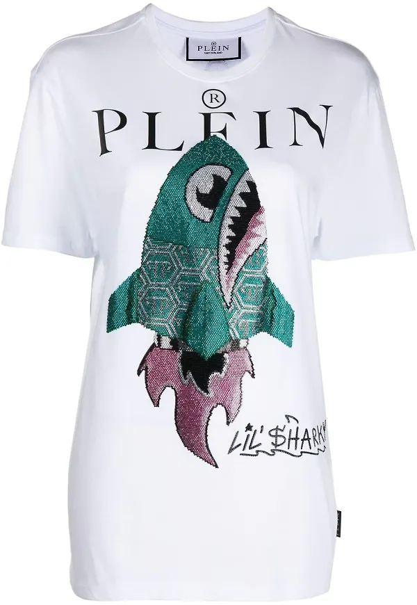 Philipp Plein Lil Shark t-shirt - Vit
