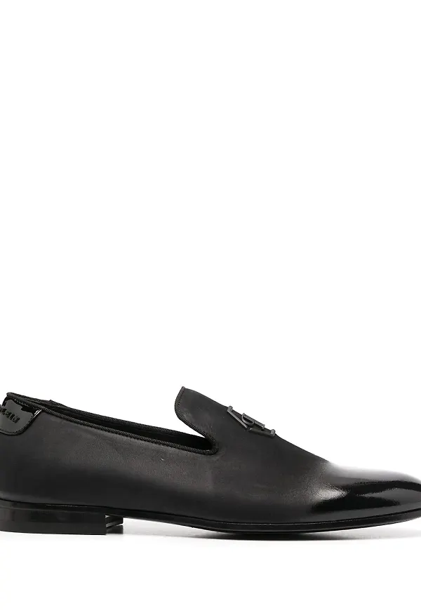 Philipp Plein loafers med strass - Svart
