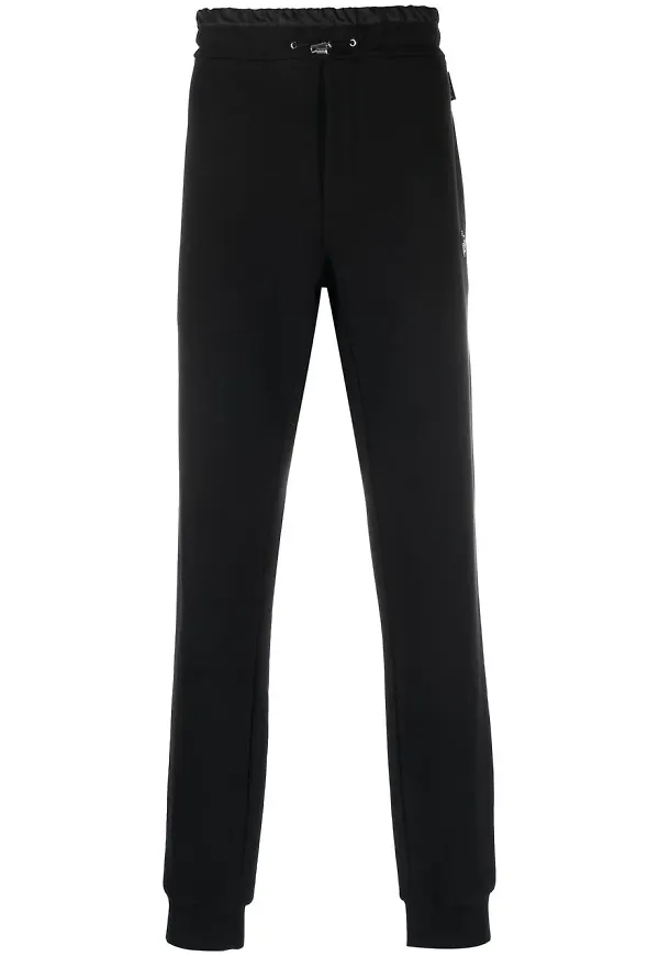 Philipp Plein logo-patch track pants - Svart