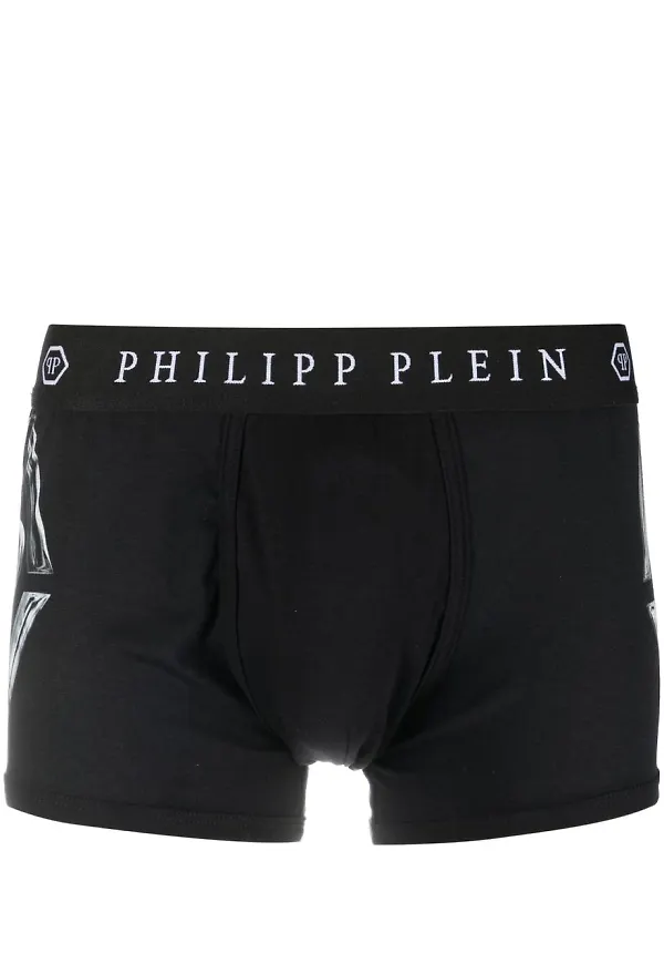Philipp Plein logo-print boxers - Svart