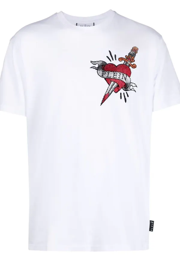 Philipp Plein logo-print T-shirt - Vit