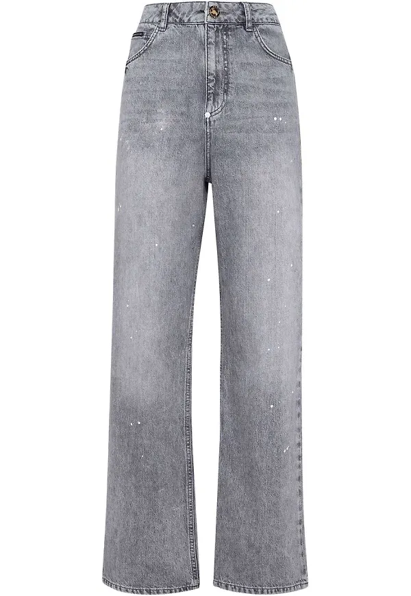 Philipp Plein loose fit-jeans - Blå