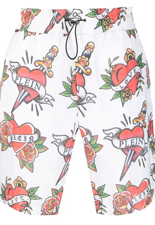 Philipp Plein Love shorts - Vit