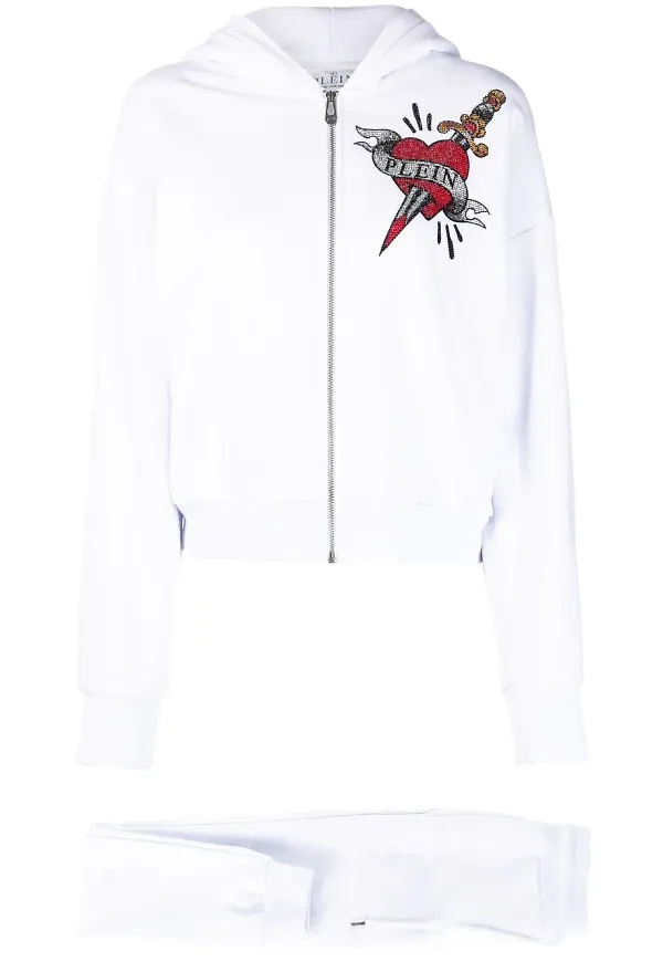 Philipp Plein Love Tattoo träningsställ - Vit