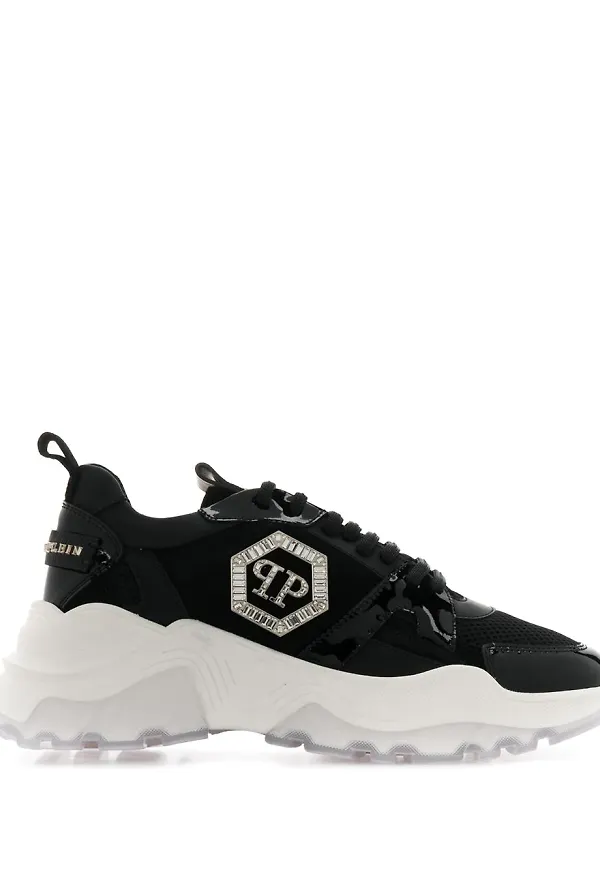 Philipp Plein låga löparsneakers - Svart
