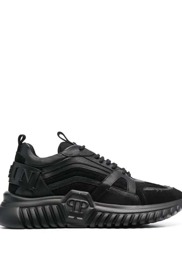 Philipp Plein låga löparsneakers - Svart