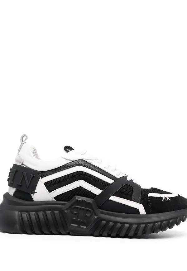 Philipp Plein låga löparsneakers - Svart