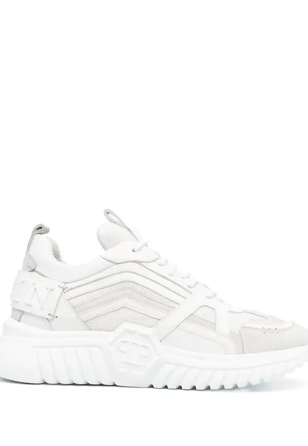 Philipp Plein låga löparsneakers - Vit