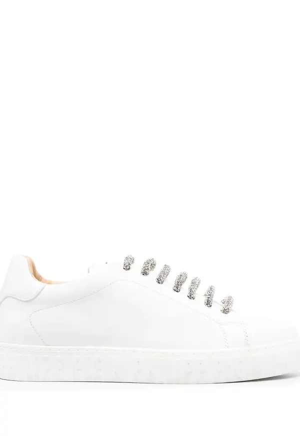Philipp Plein låga sneakers - Vit