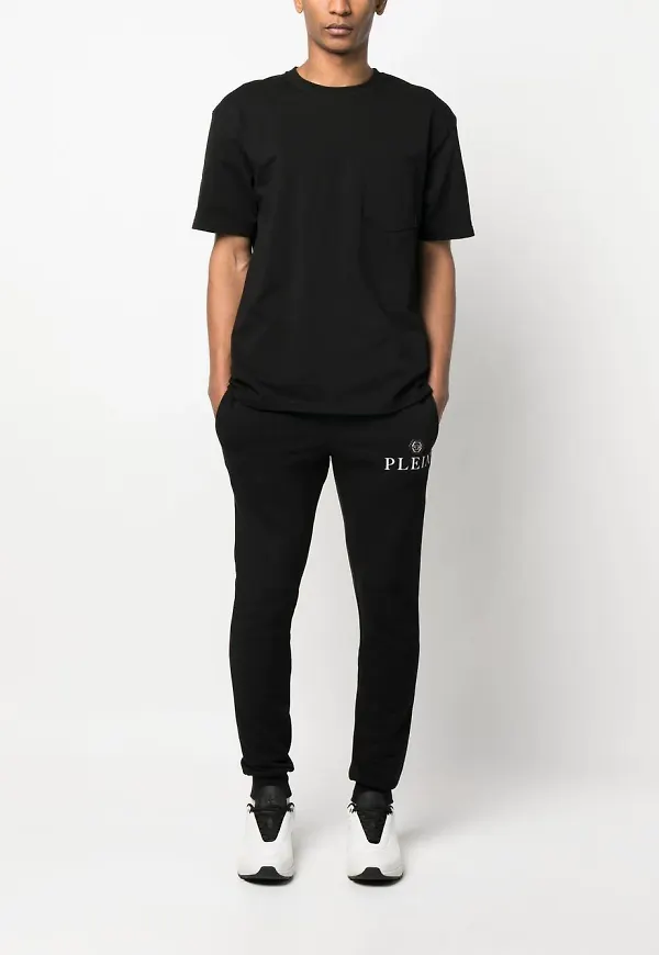 Philipp Plein mjukisbyxor med logotypmärke - Svart