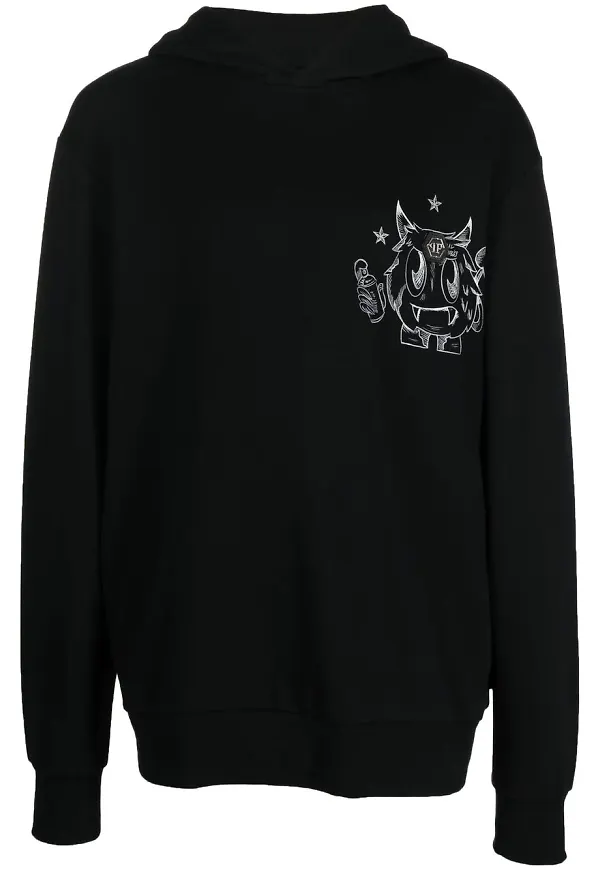 Philipp Plein Monster Lisa hoodie - Svart