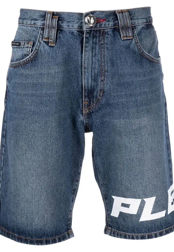 Philipp Plein Mykonos knäshorts - Blå