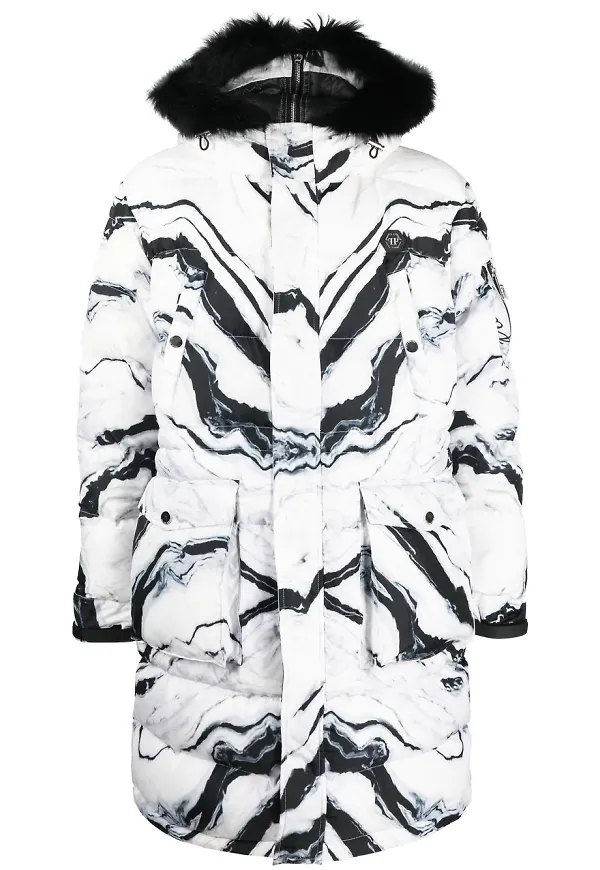 Philipp Plein mönstrad rock - Vit